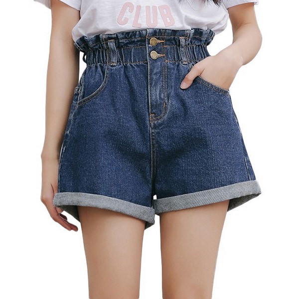 High-waisted shorts