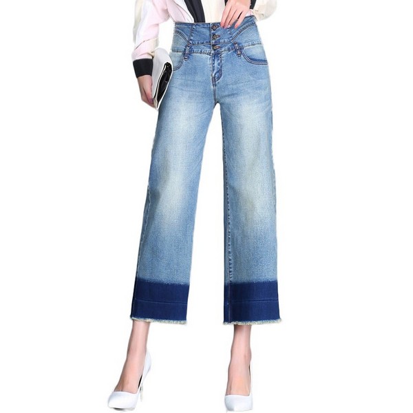 Denim Flared Pants