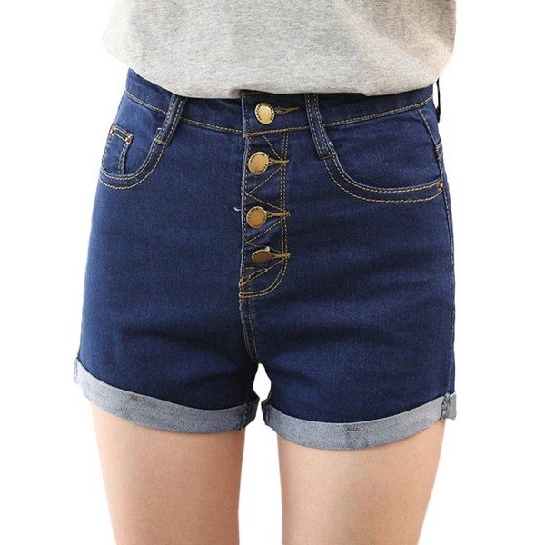 High-waisted shorts