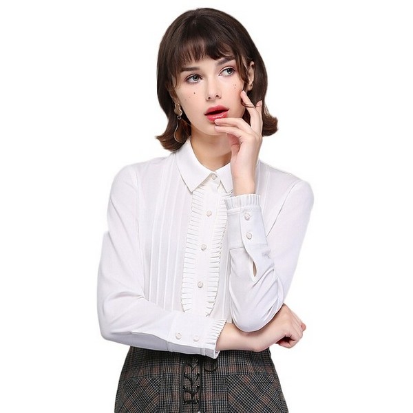 Long Sleeve Chiffon Shirt