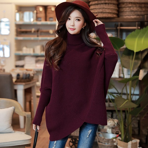 Knitted Batwing Sweater