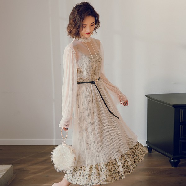 lace tulle dress